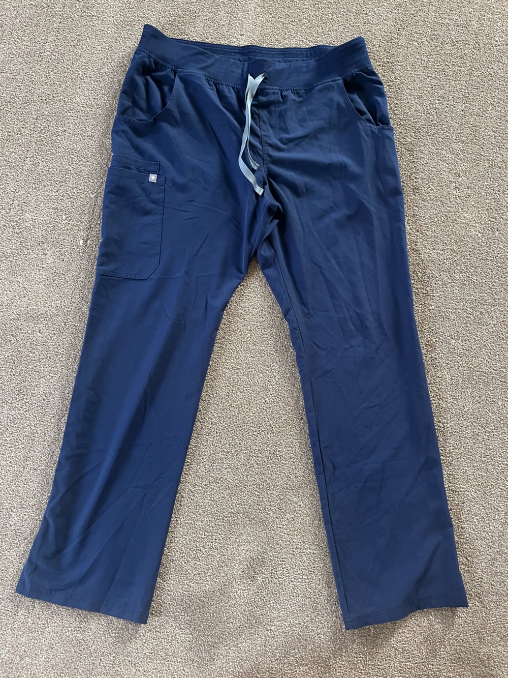 Figs Navy Blue Technical Collection Drawstring Pants